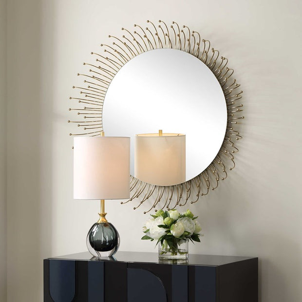 Uttermost Aga Gold Round Mirror