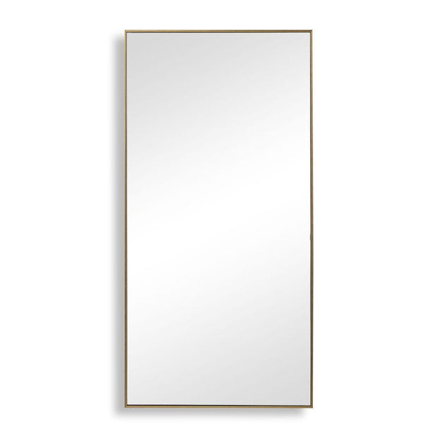 Casa Bella Living Contemporary Gold Finish Rectangular Mirror
