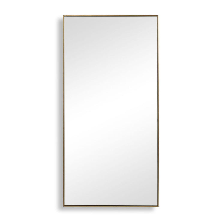 Casa Bella Living Contemporary Gold Finish Rectangular Mirror