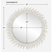 Uttermost Aga Gold Round Mirror