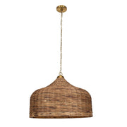 Uttermost Tauranga Rich Natural Woven Pendant 5 light