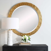 Uttermost Celeste Gold Iron Round Mirror