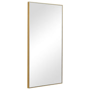 Casa Bella Living Contemporary Gold Finish Rectangular Mirror