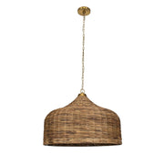 Uttermost Tauranga Rich Natural Woven Pendant 5 light