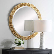 Uttermost Celeste Gold Iron Round Mirror