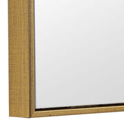 Casa Bella Living Contemporary Gold Finish Rectangular Mirror
