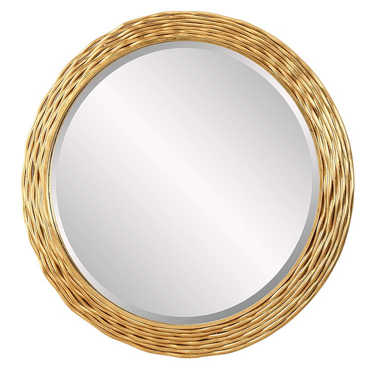 Uttermost Celeste Gold Iron Round Mirror