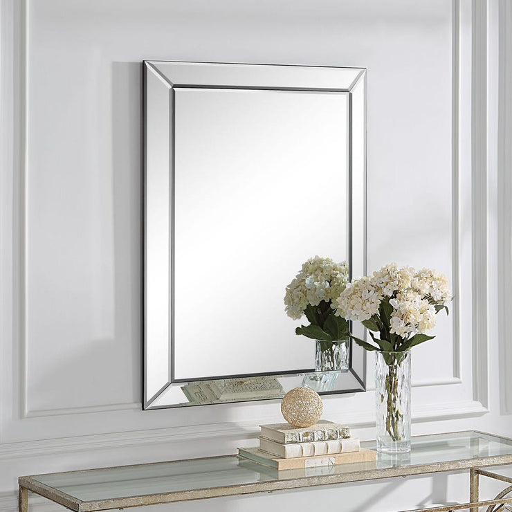 Casa Bella Living Elegant Frameless Beveled Mirror