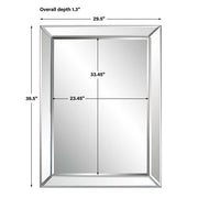 Casa Bella Living Elegant Frameless Beveled Mirror