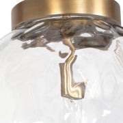 Uttermost Gaia Clear Watered Glass 1 Light Pendant