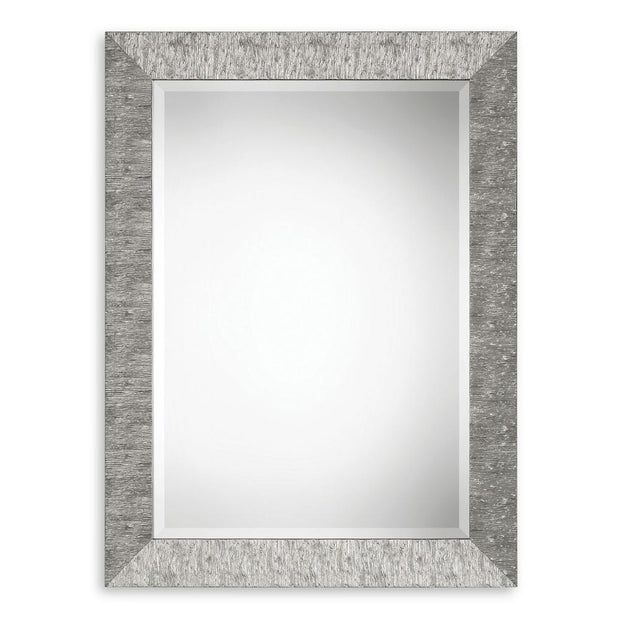 Casa Bella Living Metallic Silver Textured Mirror