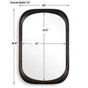 Uttermost Malone Dark Bronze Mirror