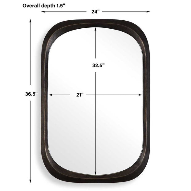Uttermost Malone Dark Bronze Mirror