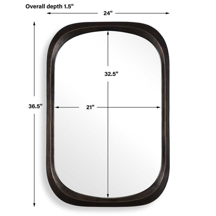 Uttermost Malone Dark Bronze Mirror