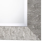 Casa Bella Living Metallic Silver Textured Mirror