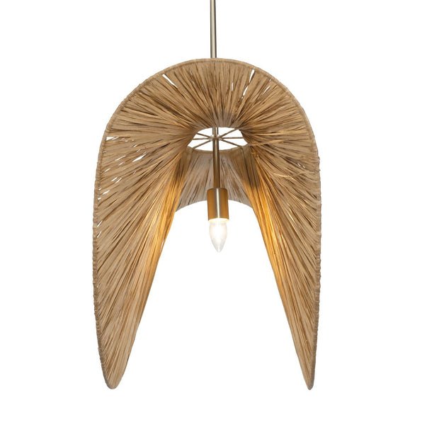 Uttermost Bend Natural Tone 1 Light Pendant