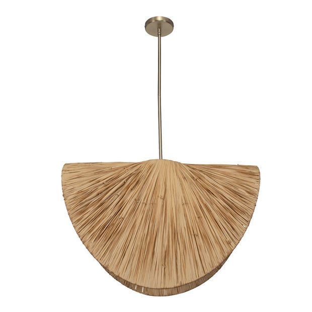 Uttermost Bend Natural Tone 1 Light Pendant