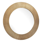 Uttermost Tano Antique Brass Mirror With Channeled Texture
