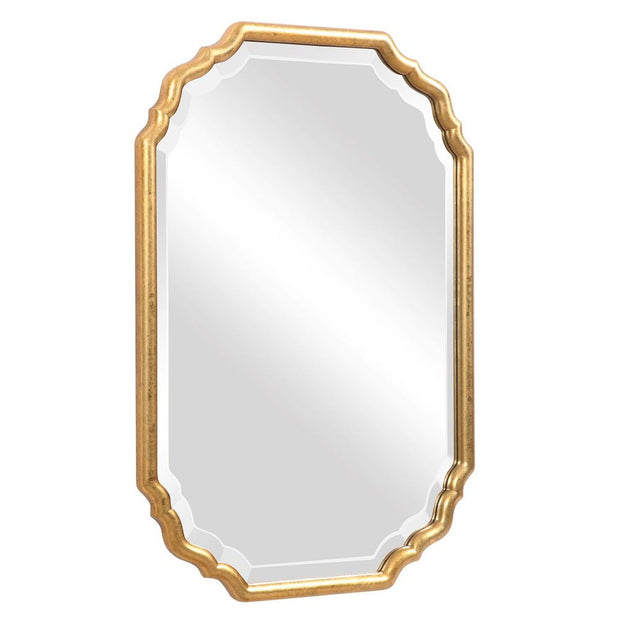 Casa Bella Living Lightly Antique Metallic Gold Leaf Vanity Mirror