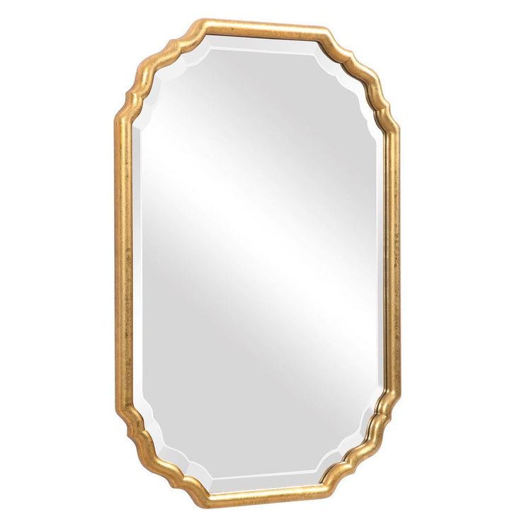 Casa Bella Living Lightly Antique Metallic Gold Leaf Vanity Mirror