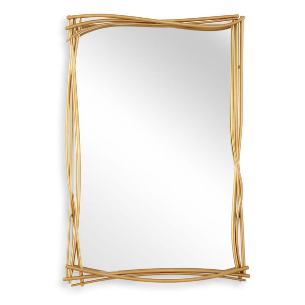 Uttermost Curved Branches Antique Gold Leaf Iron Mirror