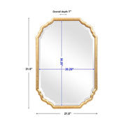 Casa Bella Living Lightly Antique Metallic Gold Leaf Vanity Mirror