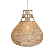 Uttermost Natural Beige Rope Hestia 1 Light Pendant
