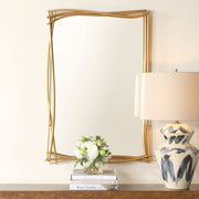 Uttermost Curved Branches Antique Gold Leaf Iron Mirror