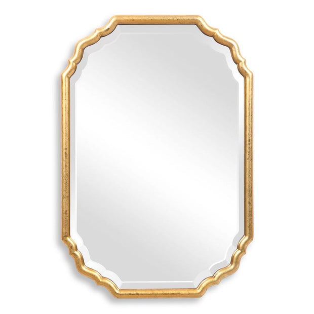 Casa Bella Living Lightly Antique Metallic Gold Leaf Vanity Mirror