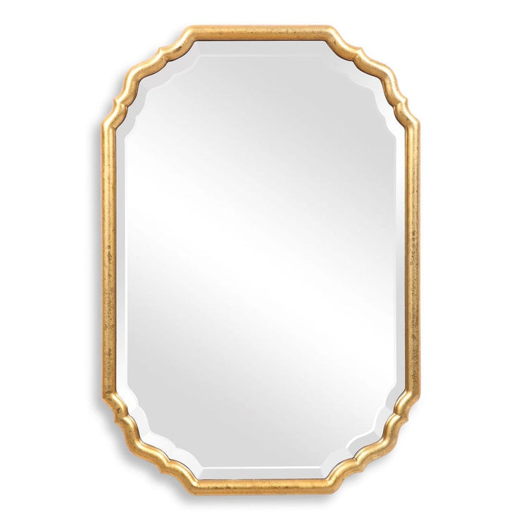 Casa Bella Living Lightly Antique Metallic Gold Leaf Vanity Mirror