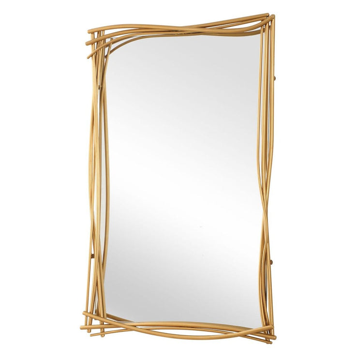 Uttermost Curved Branches Antique Gold Leaf Iron Mirror