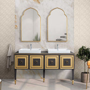 Casa Bella Living Moroccan Style Antique Gold Leaf Mirror