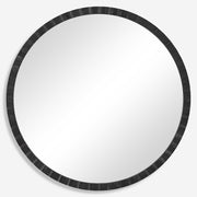 Uttermost Dandridge Black Iron Round Mirror