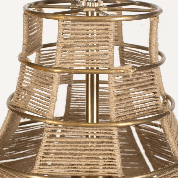 Uttermost Natural Beige Rope Hestia 1 Light Pendant