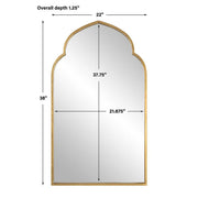 Casa Bella Living Moroccan Style Antique Gold Leaf Mirror