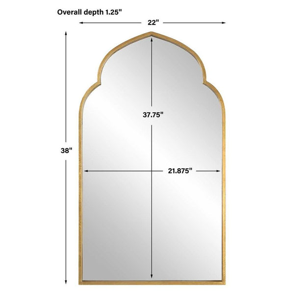 Casa Bella Living Moroccan Style Antique Gold Leaf Mirror