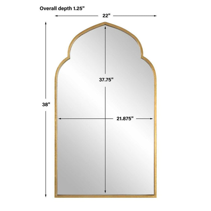 Casa Bella Living Moroccan Style Antique Gold Leaf Mirror