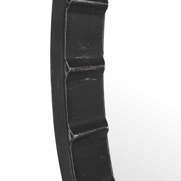 Uttermost Dandridge Black Iron Round Mirror