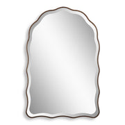 Casa Bella Living Antique Bronze Scalloped Edge Arch Mirror