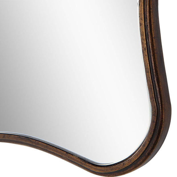 Casa Bella Living Antique Bronze Scalloped Edge Arch Mirror