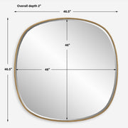 Uttermost Webster Antiqued Gold Iron Round Mirror