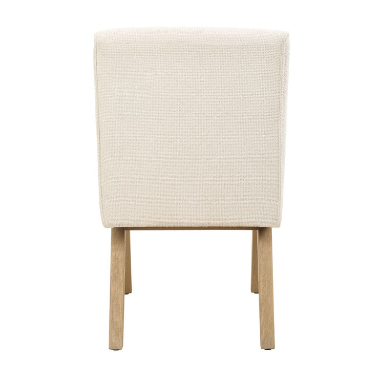 Uttermost Blakely Snow Toned Basketweave Fabric Armless Dining Chair