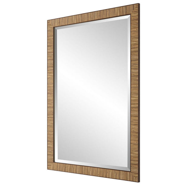 Casa Bella Living Coastal Natural Rattan Framed Mirror