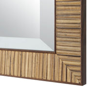 Casa Bella Living Coastal Natural Rattan Framed Mirror