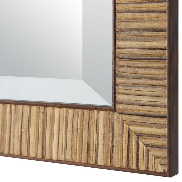 Casa Bella Living Coastal Natural Rattan Framed Mirror