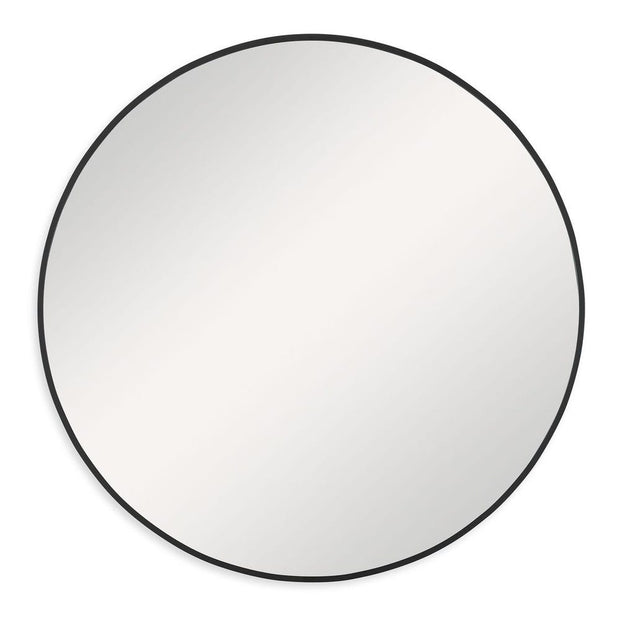 Casa Bella Living Satin Black 24” Round Mirror