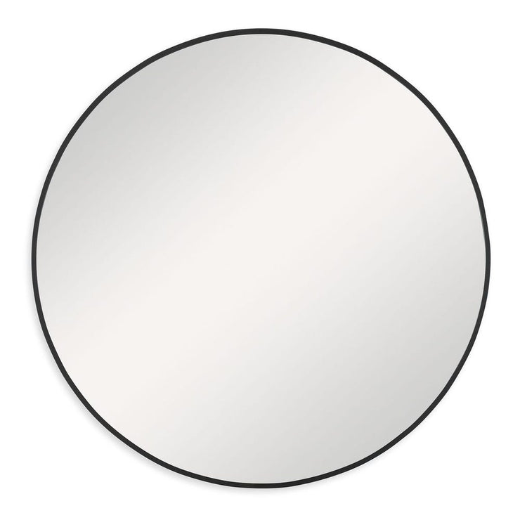 Casa Bella Living Satin Black 24” Round Mirror
