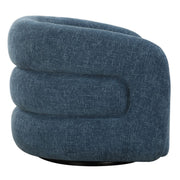 Uttermost Junie Blueberry Chenille Barrel Swivel Chair