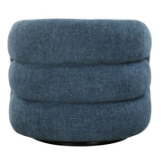 Uttermost Junie Blueberry Chenille Barrel Swivel Chair