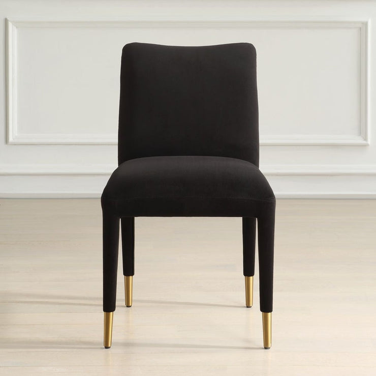 Uttermost Conifer Onyx Velvet Modern Dining Chairs ~ Set of 2